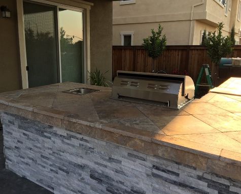 A picture f concrete countertops in Chino Hills.