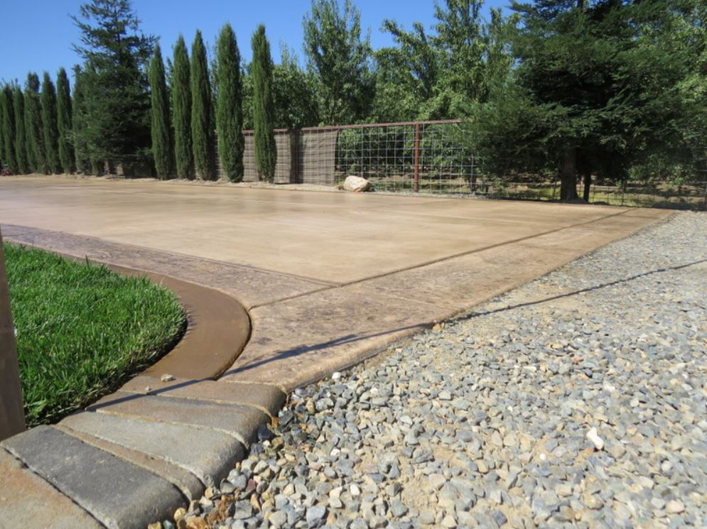 An image of stained concrete in Chino Hills