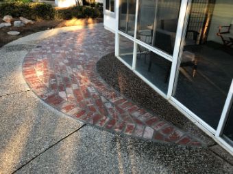 This image shows bricklayer work in Chino Hills.