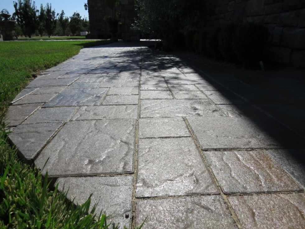 this is an image of concrete finishing in Chino Hills